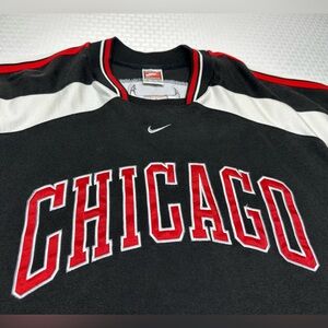 Nike Team Sports Chicago Bulls Shooting XL Warmup Jersey Last Dance VTG 90’s